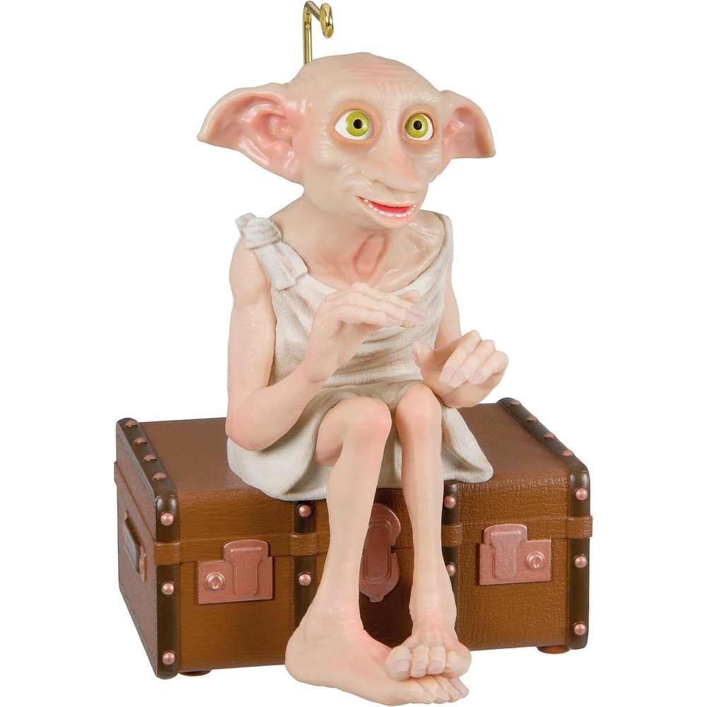 image:imageHallmark Keepsake Christmas Ornament 2023 Harry Potter Ornament Dobby the HouseElf With Sound and Motion Gifts for Harry Potter FansDobby the HouseElf