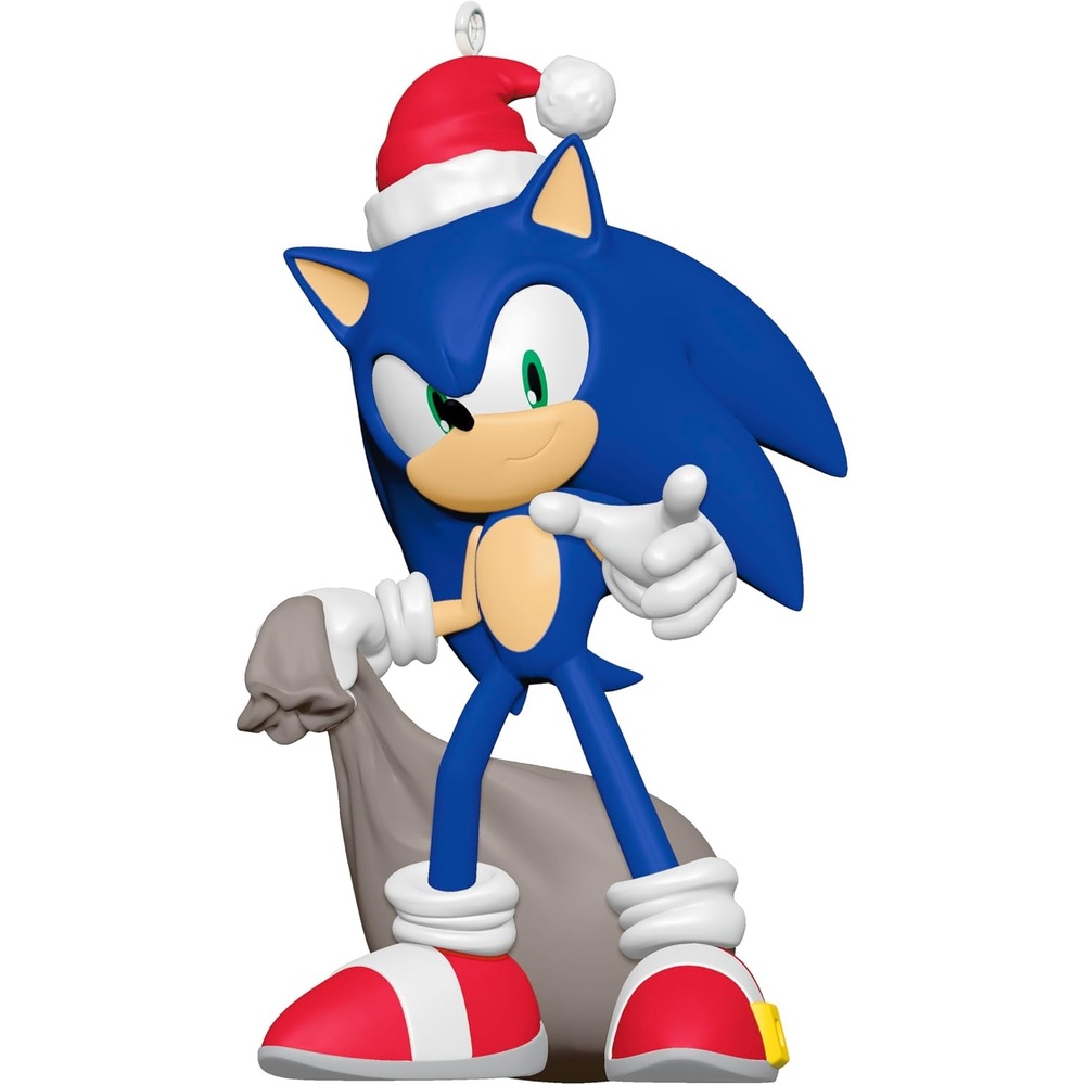 image:imageHallmark Keepsake Christmas Ornament 2023 Sonic the Hedgehog Sonics Spin Attack Gifts for GamersSanta Sonic