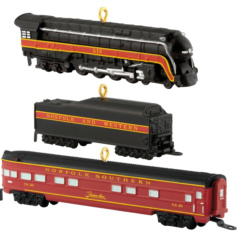 image:imageHallmark Keepsake Christmas Ornament 2024 Lionel Union Pacific Rotary Bathtub Gondola Metal Gifts for Train LoversLionel Norfolk and Western Passenger