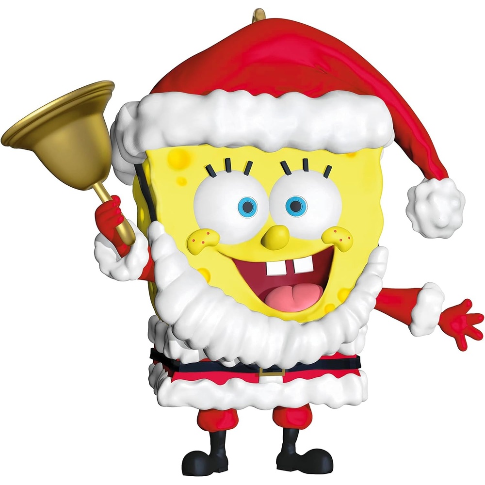 image:imageHallmark Keepsake Christmas Ornament 2024 Nickelodeon SpongeBob SquarePants SpongeBobs Holiday Rush Cartoon GiftsSpongeBob Santa