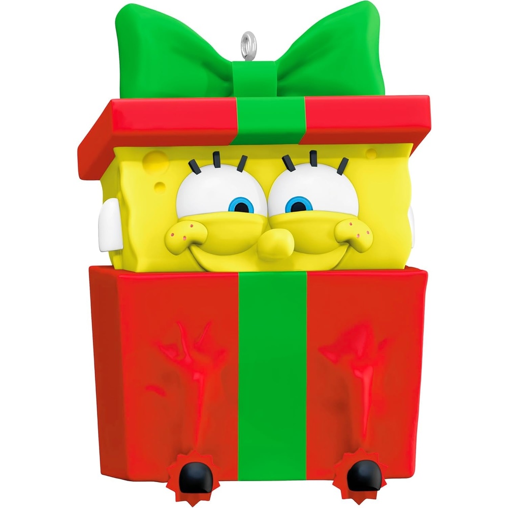 image:imageHallmark Keepsake Christmas Ornament 2024 Nickelodeon SpongeBob SquarePants SpongeBobs Holiday Rush Cartoon GiftsSpongeBoxed for Christmas