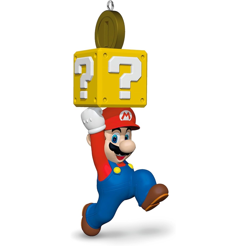 image:imageHallmark Keepsake Christmas Ornament 2024 Nintendo Super Mario Powered Up With Mario Propeller Mario Gifts for GamersSuper Mario with Question Block