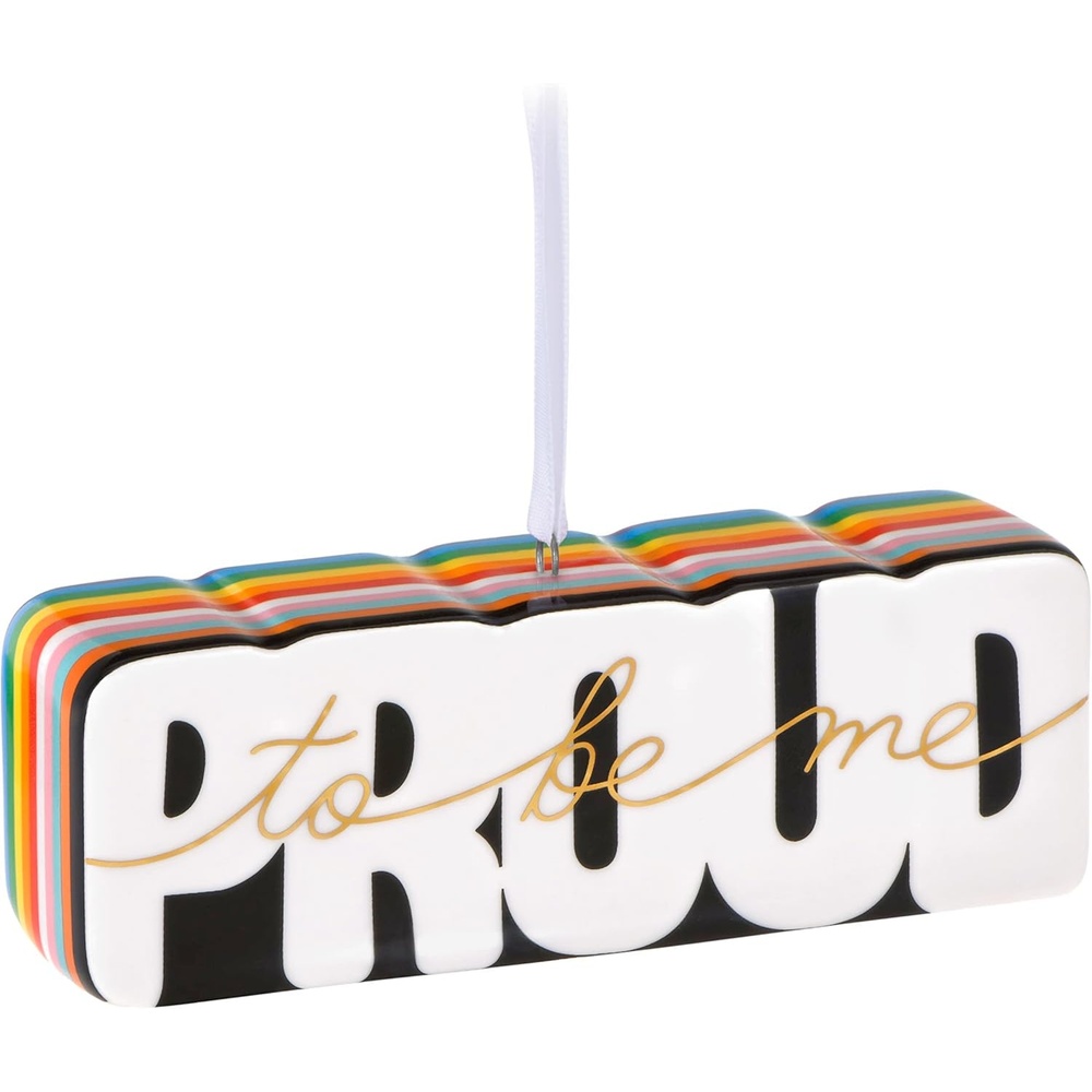 image:imageHallmark Keepsake Christmas Ornament 2024 Perfect amp Proud Metal LGBTQ Gift2023 Proud To Be Me