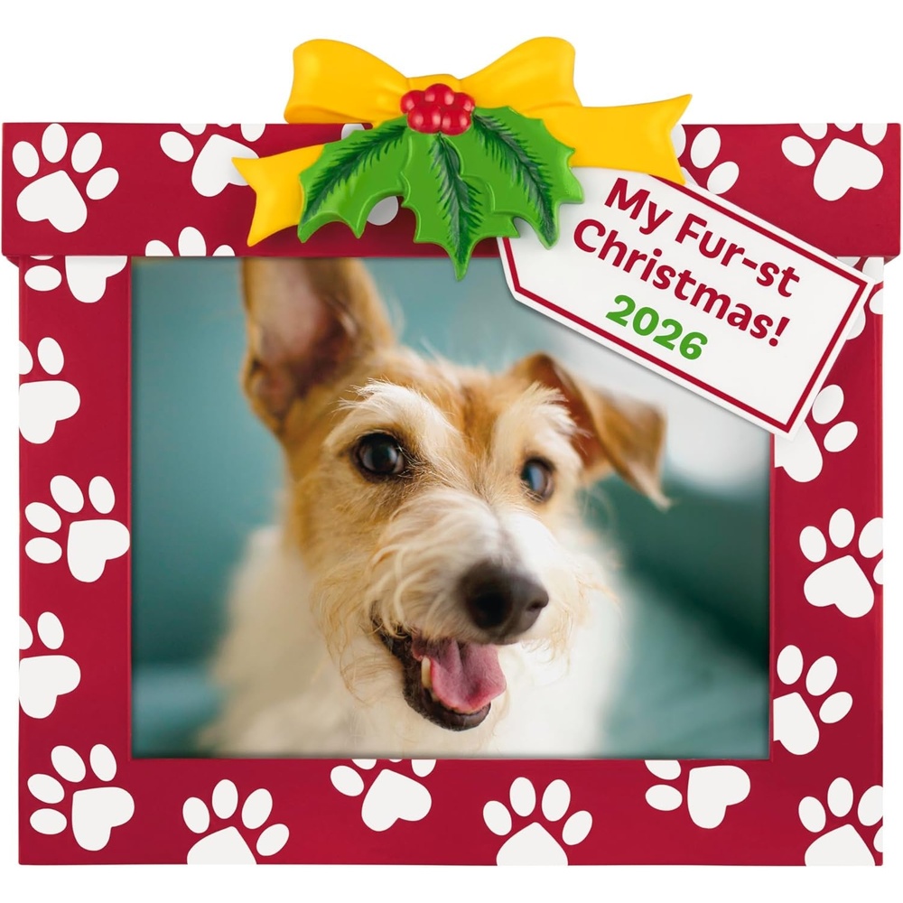 image:imageHallmark Keepsake Christmas Ornament 2024 Pets Furst Christmas 2024 Photo Frame Pet Gifts2026 My Furst Christmas