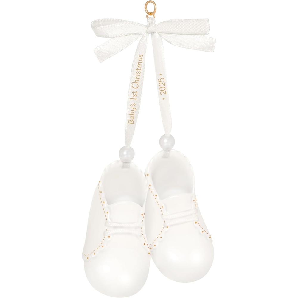image:imageHallmark Keepsake Christmas Ornament 2025 Babys 1st Christmas Baby Booties 2025 Porcelain2025 Baby