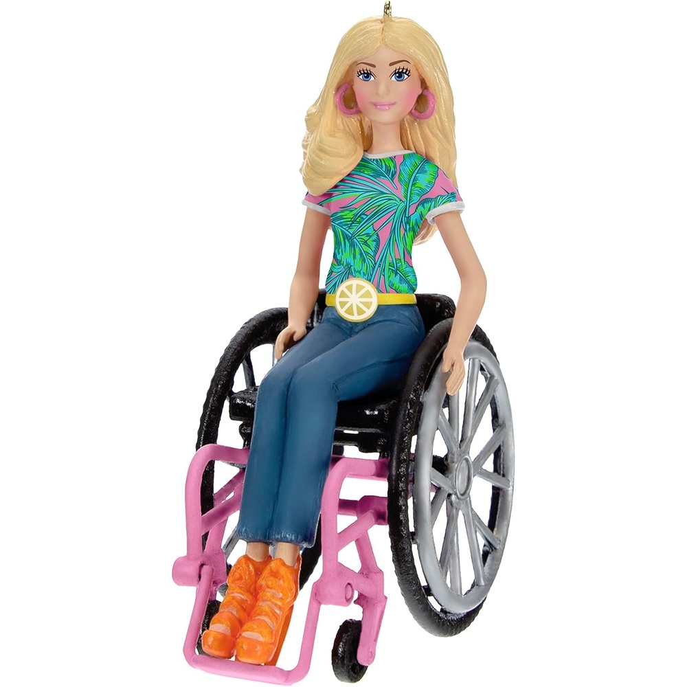 image:imageHallmark Keepsake Christmas Ornament Barbie On the Road Gifts for Barbie FansFashionista with Wheelchair