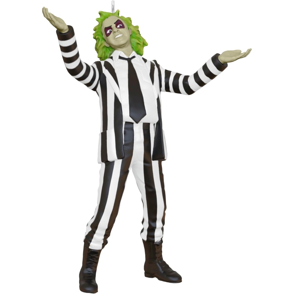 image:imageHallmark Keepsake Christmas Ornament Beetlejuice Here Lies Beetlejuice with Light Movie GiftsMini Beetlejuice