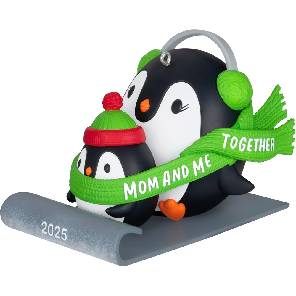 image:imageHallmark Keepsake Christmas Ornament Mom amp Me Penguins Sledding YearDated 20252025 Mom  Me Penguins