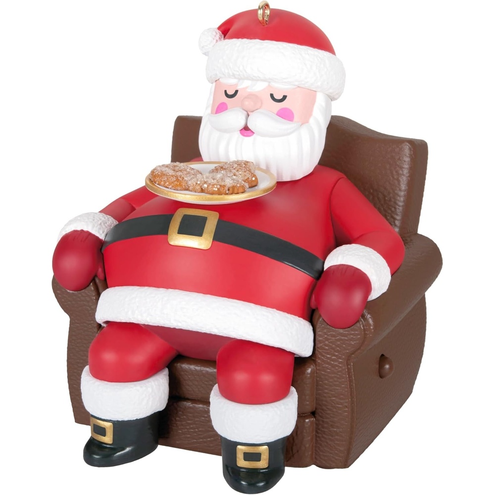 image:imageHallmark Keepsake Christmas Ornament Rockin Window Shopping 2025 Musical with Light and Motion Snowman Collectors GiftsSnoring Santa