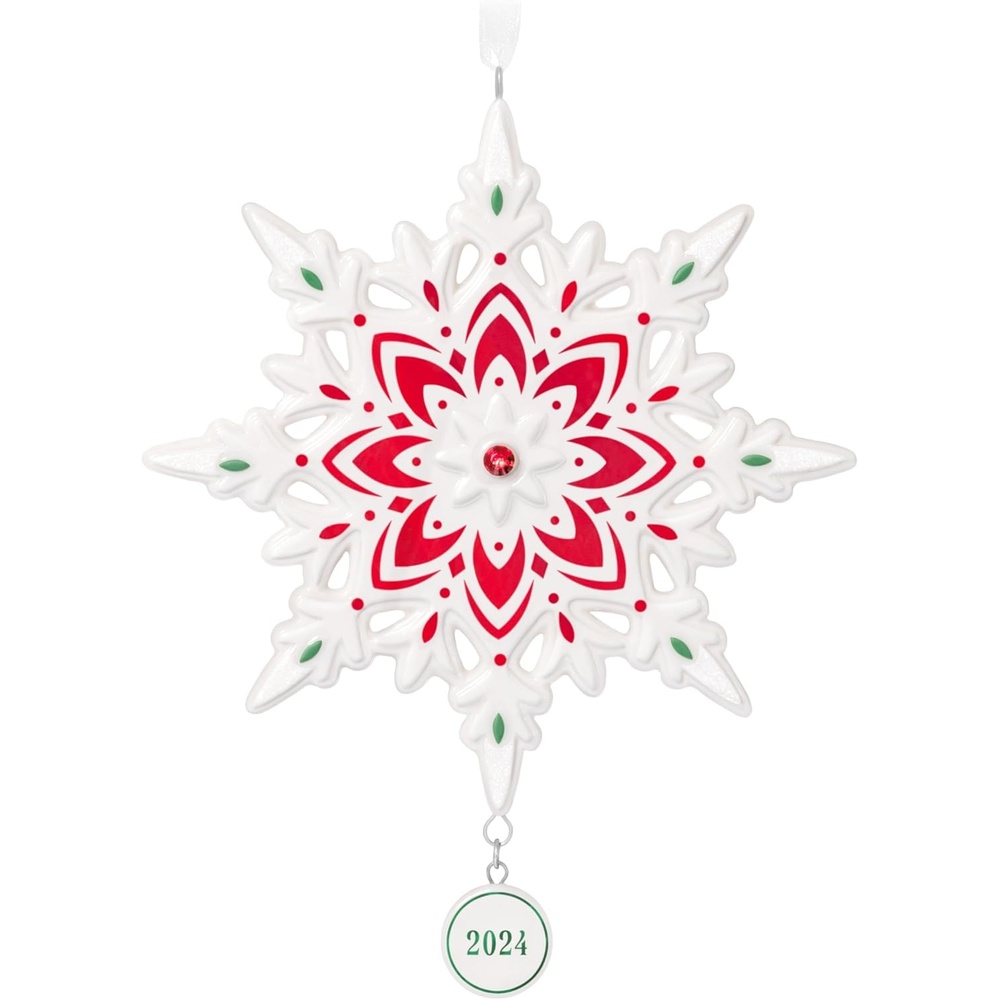 image:imageHallmark Keepsake Christmas Ornament Snowflake 2025 Porcelain Snowflake Gifts2024 Snowflake