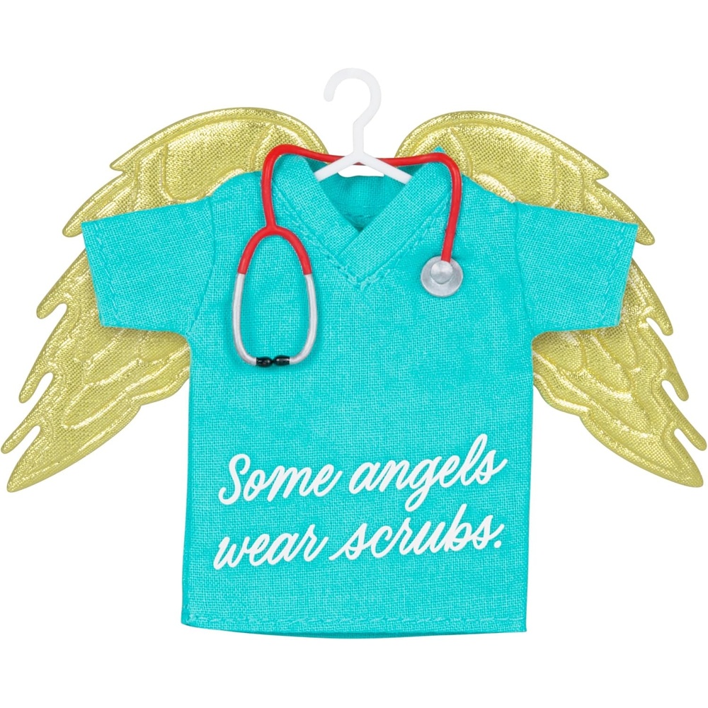 image:imageHallmark Keepsake Christmas Ornament The Caring Spirit Fabric Gifts for NursesSome Angels Wear Scrubs