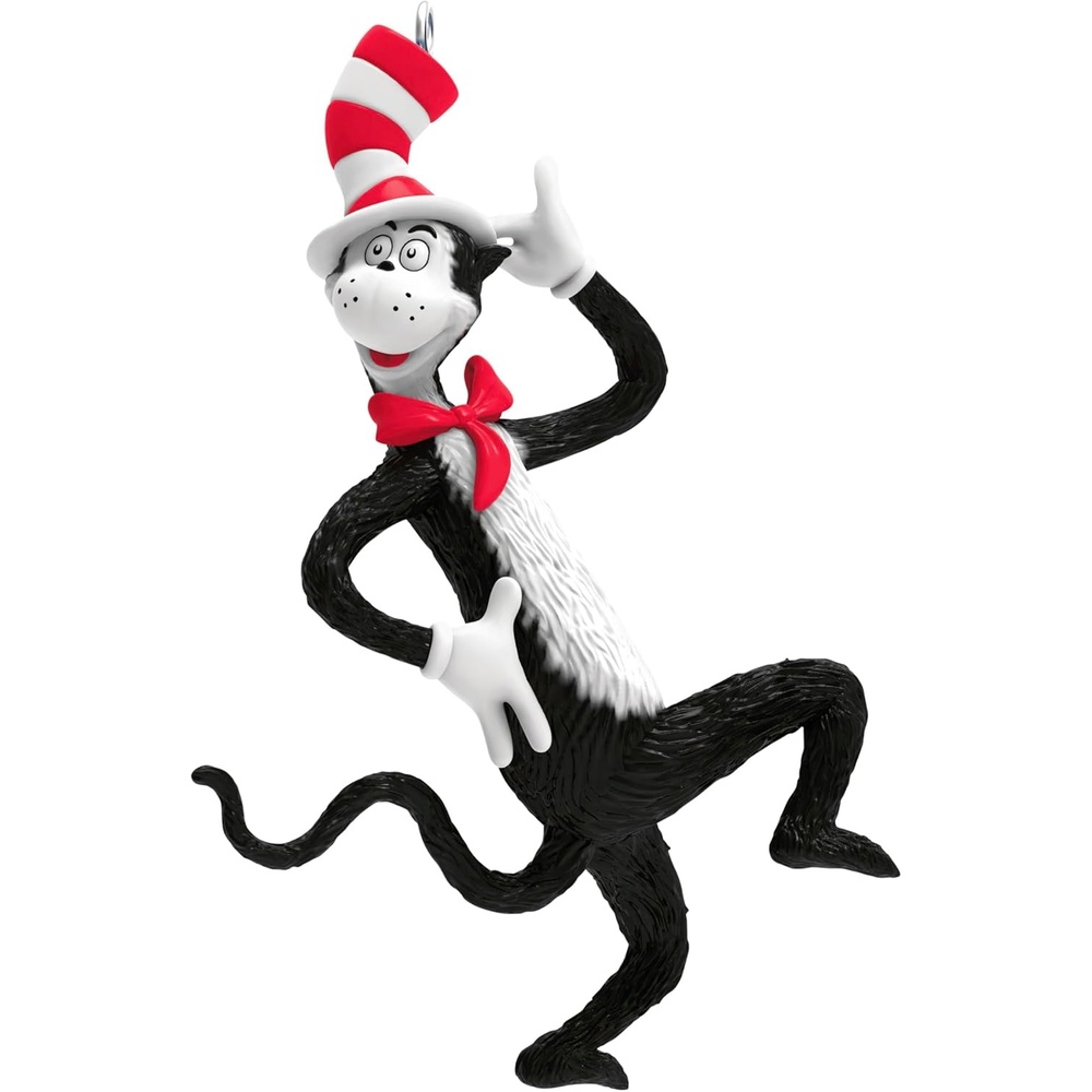 image:imageHallmark Keepsake Christmas Ornaments 2024 Dr Seusss The Cat in the Hat Thing One and Thing Two Set of 2 Gifts for Dr Seuss Fans2026 Clever Cat