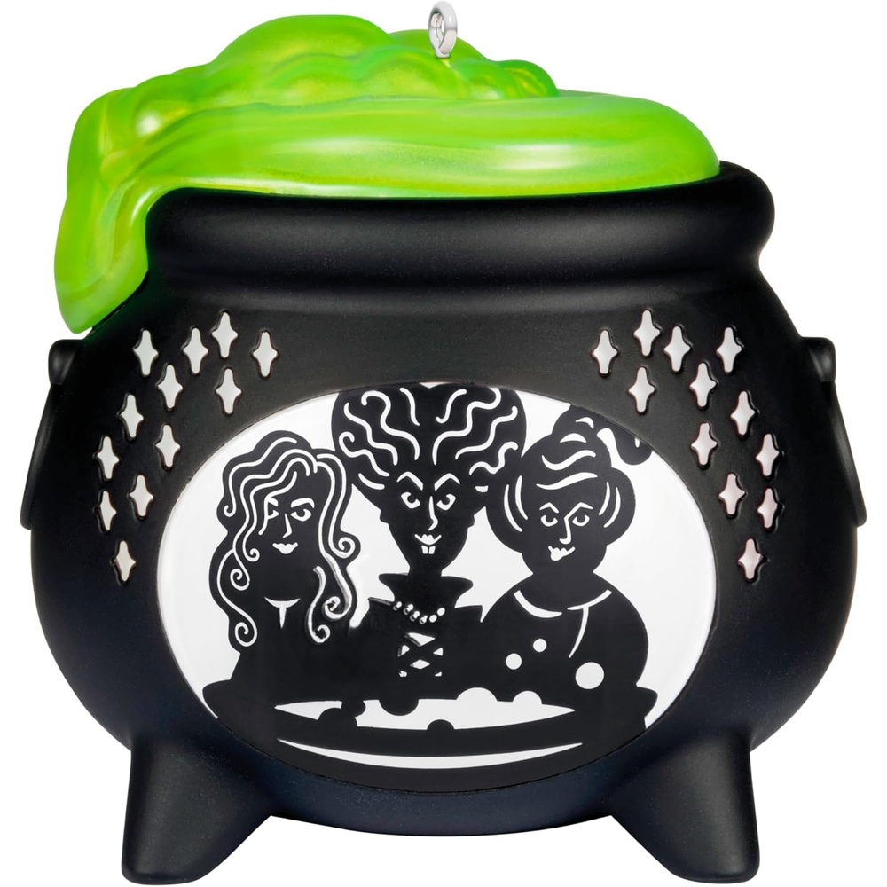 image:imageHallmark Keepsake Halloween Ornament 2025 Disney Hocus Pocus Tonight We Fly Halloween DecorationsCauldron With Light