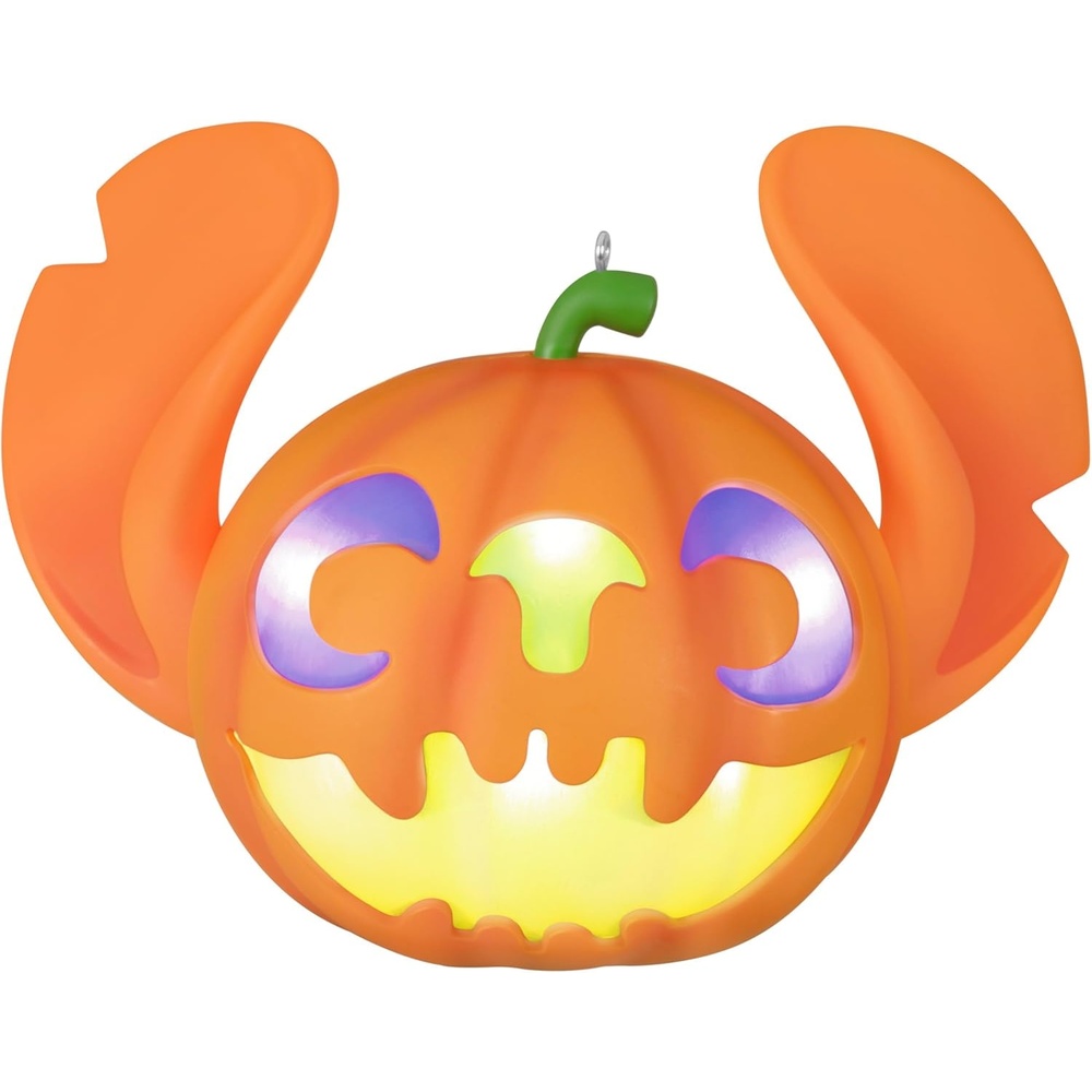 image:imageHallmark Keepsake Halloween Ornament Disney Lilo amp Stitch Spooky Stitch JackoLantern with Light Gifts for Disney FansStitch JackoLantern with Light