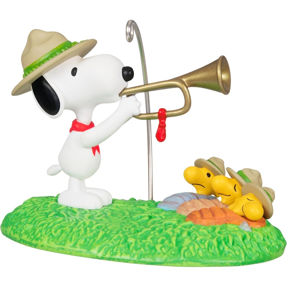image:imageHallmark Keepsake Peanuts Christmas Tabletop Decoration The Peanuts Gang Merry Christmas Charlie Brown with Light and SoundBeagle Scouts 50th Anniversary