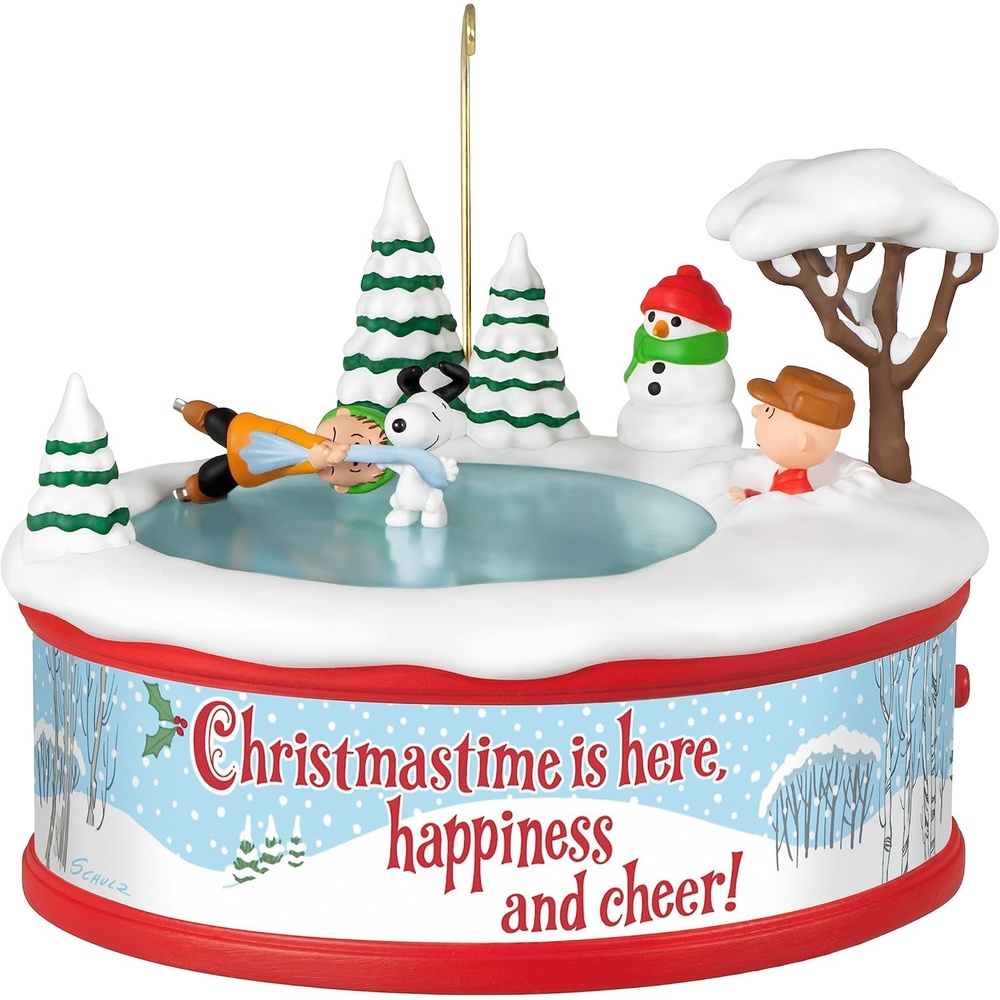 image:imageHallmark Keepsake Peanuts Snoopy Christmas Ornament The Peanuts Gang Merit Badge CeremonyChristmastime is Here