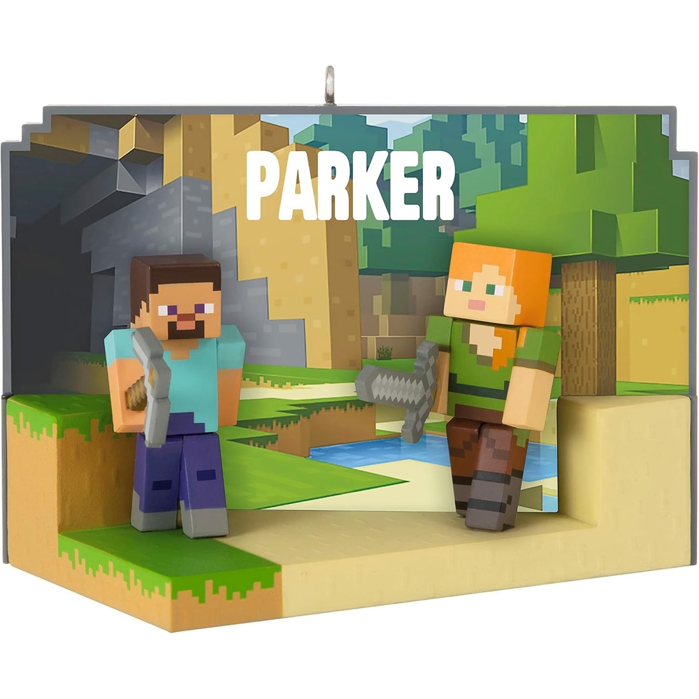 image:imageHallmark Keepsake Personalized Christmas Ornament Minecraft My World Text Gifts for GamersPersonalized Ornament