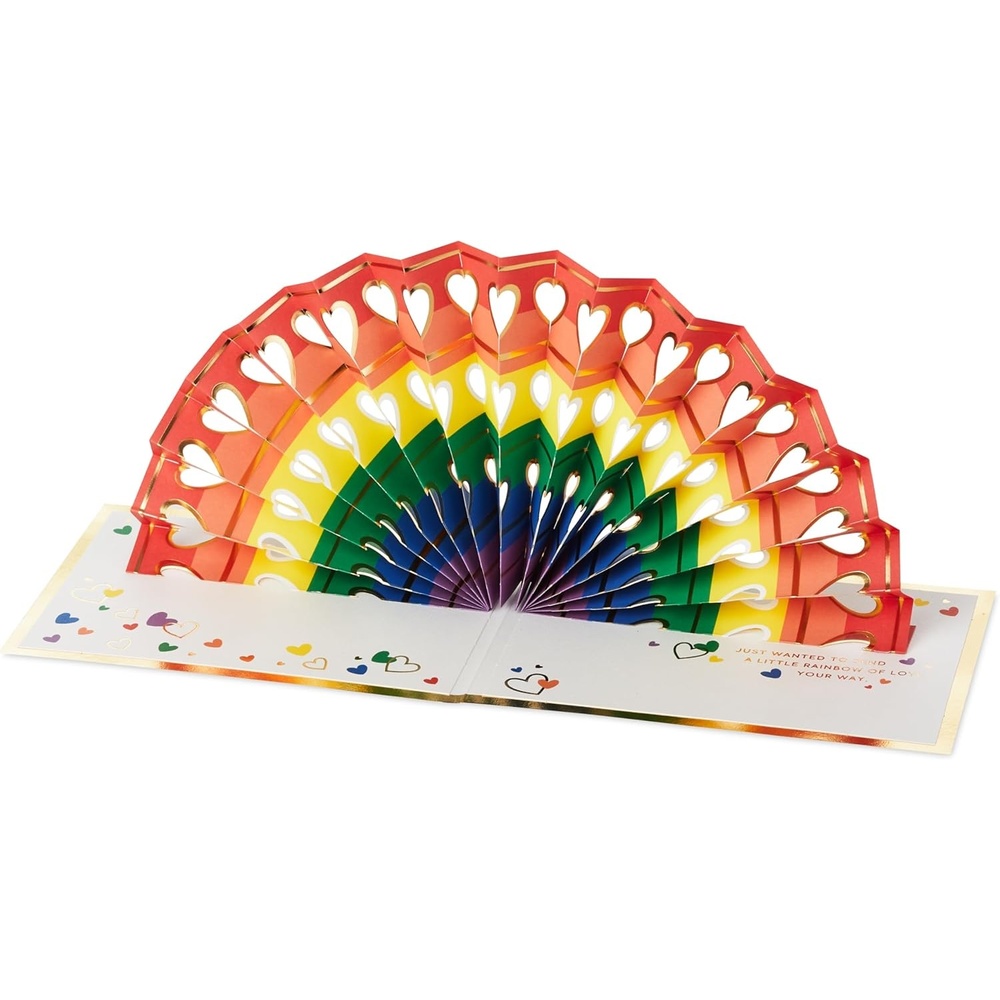 image:imageHallmark Love Pop Up Card Rainbow LGBTQYoure Amazing Signature Paper Wonder 3D Card for Anniversary Birthdays Pride Thinking of YouRainbow Pop Up