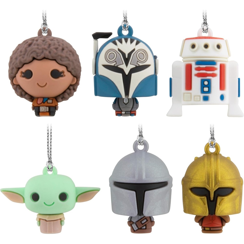 image:imageHallmark Mini Christmas Ornaments Star Wars The Mandalorian Miniature Ornaments Shatterproof Set of 6 Gifts for Star Wars Fans