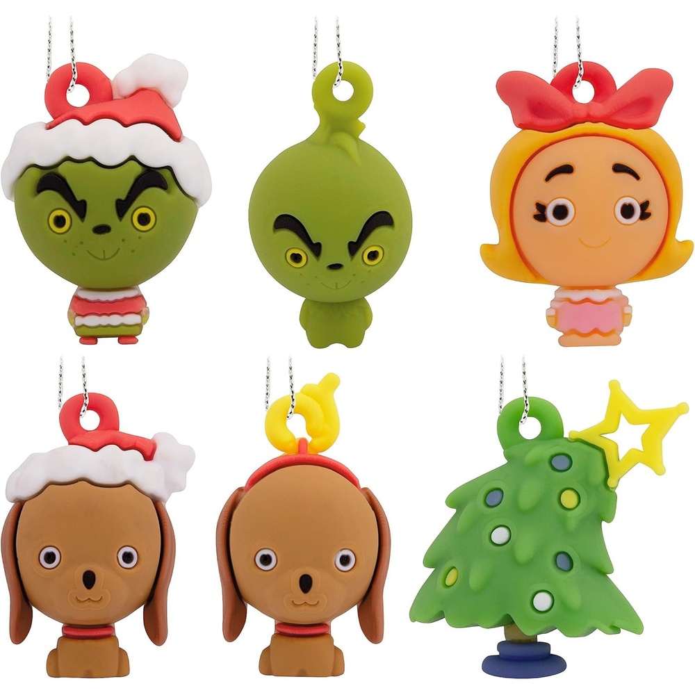image:imageHallmark Mini Christmas Tree Topper and Ornaments Dr Seusss How the Grinch Stole Christmas Miniature Tree Topper and Ornaments Set of 5 Gifts for Dr Seuss FansSet of 6