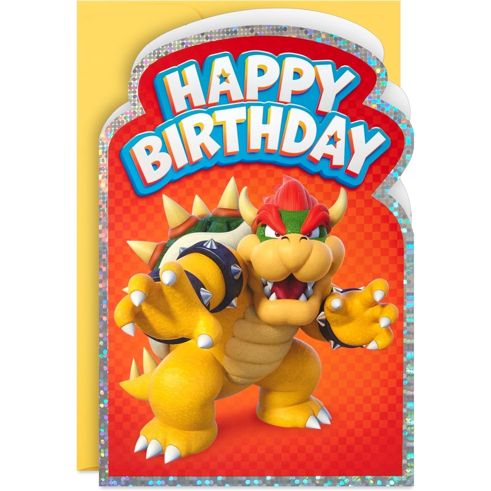 image:imageHallmark Nintendo Super Mario Bros Birthday Card Bowser for Kids Teens Gamers