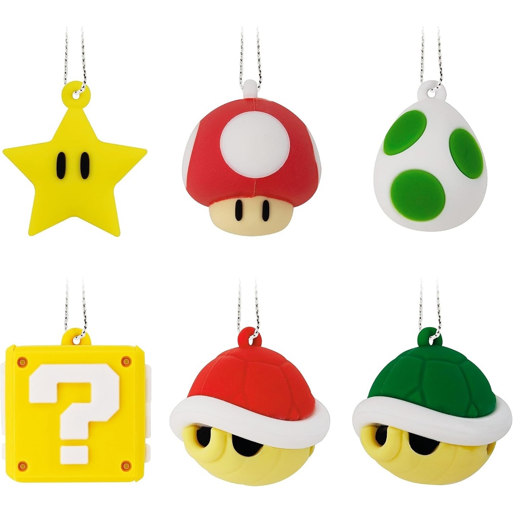 image:imageHallmark Nintendo Super Mario Mini Christmas Ornaments Shatterproof Set of 6Mini Set of 6