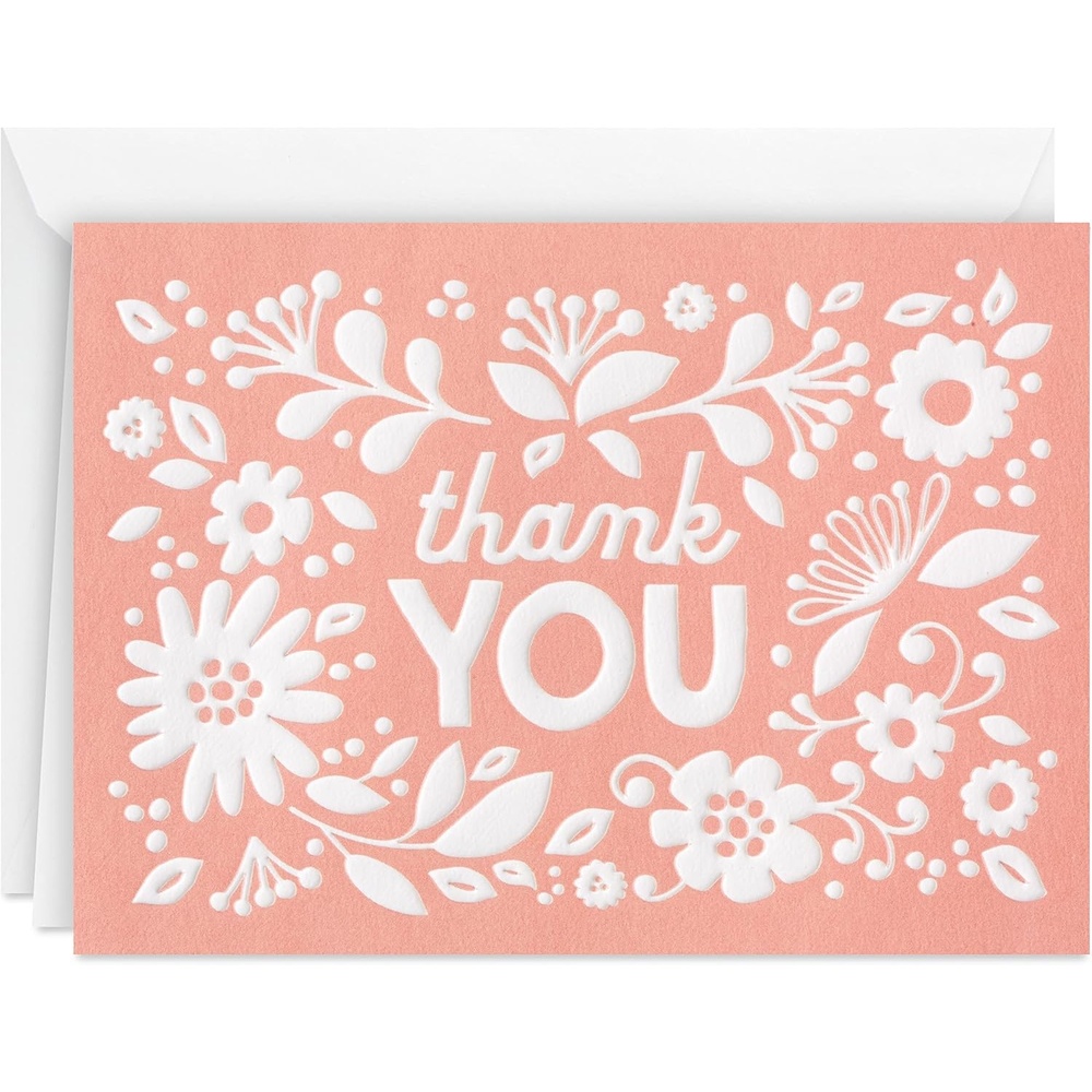 image:imageHallmark Pack of Thank You Cards Pink Rustic Flowers 20 Thank You Notes with Envelopes for Baby Showers Weddings All Occasion20 Count Pack of 1