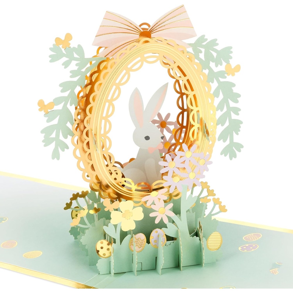 image:imageHallmark Paper Wonder Customizable Pop Up Card 3D Flower Cart for Mom Sister Aunt Grandma Daughter Birthday Thinking of You Mothers DayEaster Egg