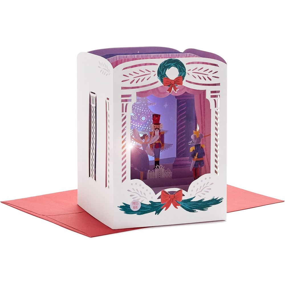 image:imageHallmark Paper Wonder Musical Pop Up Christmas Card Nutcracker Plays Dance of the Sugar Plum Fairy