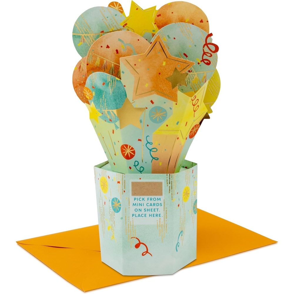 image:imageHallmark Paper Wonder PickaTitle Customizable PopUp Card Stars and Balloons for Birthday Congrats GraduationStars and Balloons