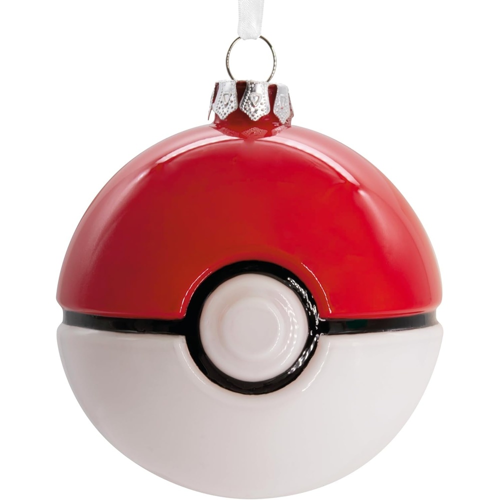image:imageHallmark Pokmon Pok Ball Christmas Ornament Blown GlassPok Ball