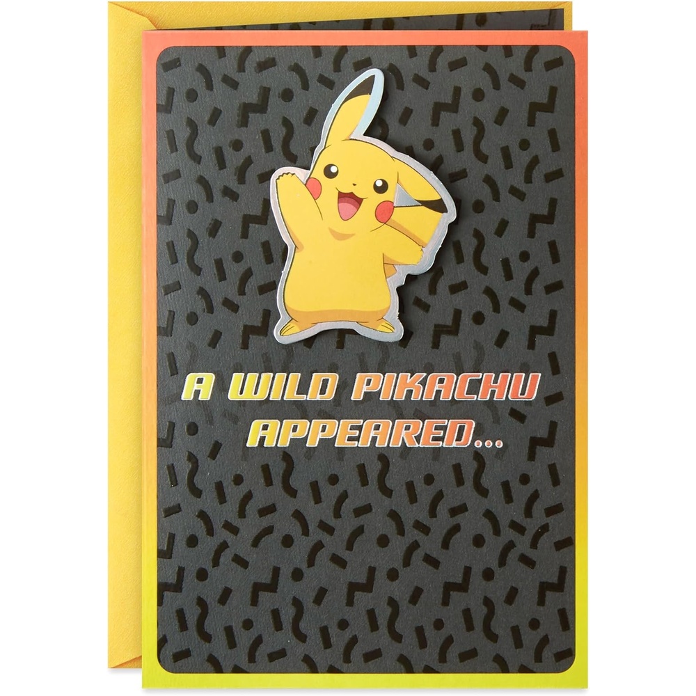 image:imageHallmark Pokmon Pop Up Birthday Card for Kids Pikachu Squirtle Charmander BulbasaurWild Pikachu