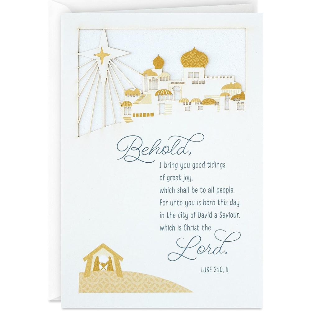 image:imageHallmark Religious Christmas Boxed Cards Three Angels 16 Cards and 17 EnvelopesGood Tidings of Great Joy