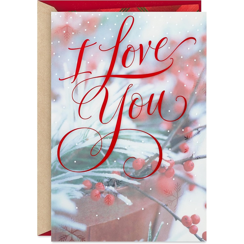 image:imageHallmark Romantic Christmas Card for Husband Wife Boyfriend Girlfriend I Love YouI Love You Everyday