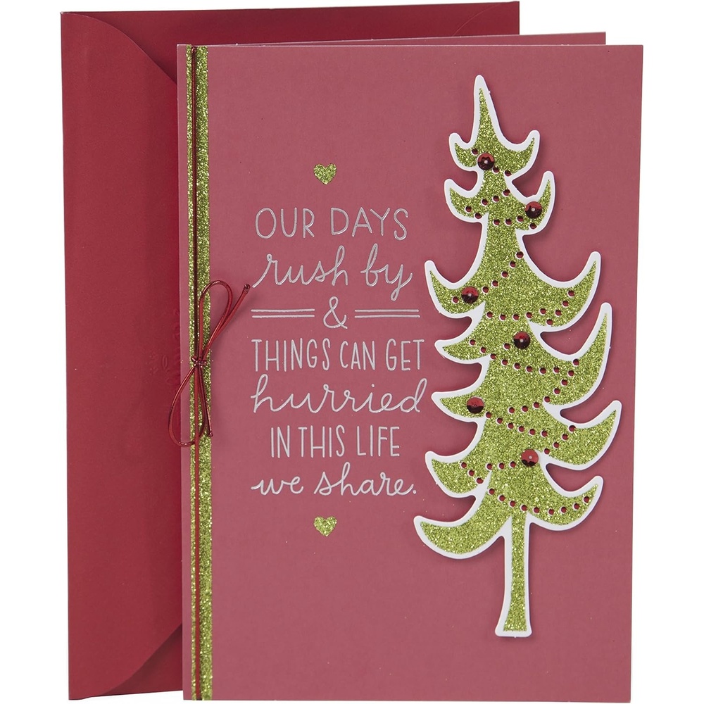 image:imageHallmark Romantic Christmas Card for Husband Wife Boyfriend Girlfriend I Love YouWoman I Love  Christmas Tree