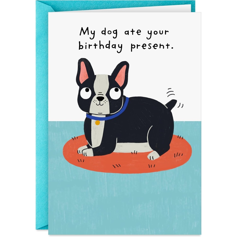 image:imageHallmark Shoebox Funny Birthday Card My Dog Ate Your Present