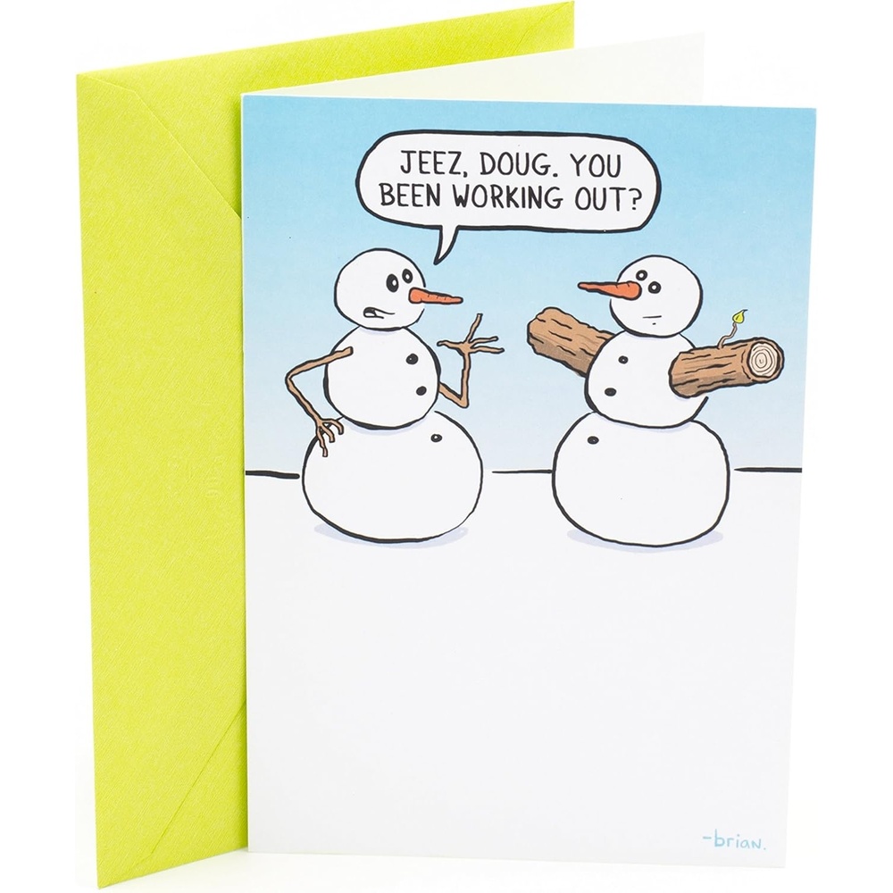 image:imageHallmark Shoebox Funny Christmas Card Ice Hole Polar BearsBuff Snowman