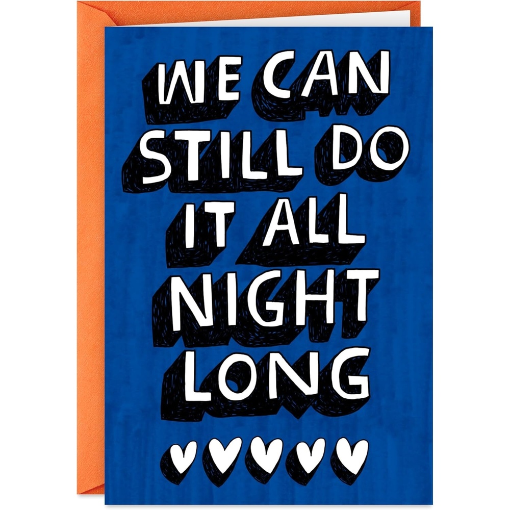 image:imageHallmark Shoebox Funny Love Card All Night Long for Anniversary Romantic Birthday Just Because and MoreAll Night Long
