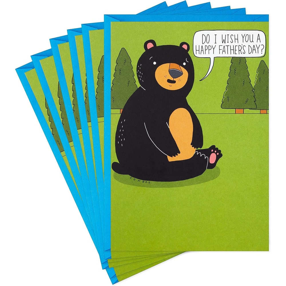 image:imageHallmark Shoebox Funny St Patricks Day Card Dog Tooting Rainbows for Kids Grandchildren FriendsBear in the Woods
