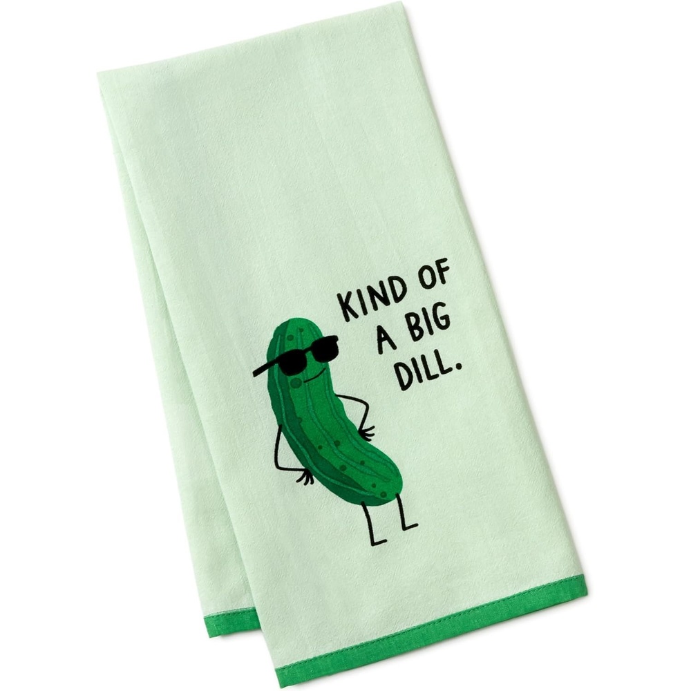 image:imageHallmark Shoebox Funny Tea Towel 18x26 Kind of a Big Dill Gift for Birthdays Graduation Retirements New Jobs Bosss Day