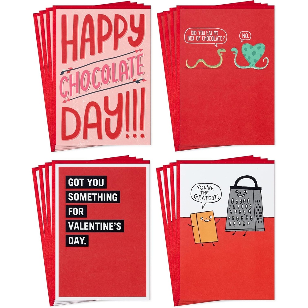 image:imageHallmark Shoebox Funny Valentines Day Card Assortment 16 Cards with EnvelopesShoebox Funny Valentine Card Assortment