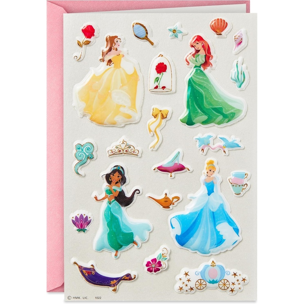 image:imageHallmark Signature Blank Card Disney Princess DressesBelle  Ariel  Jasmine  Cinderella