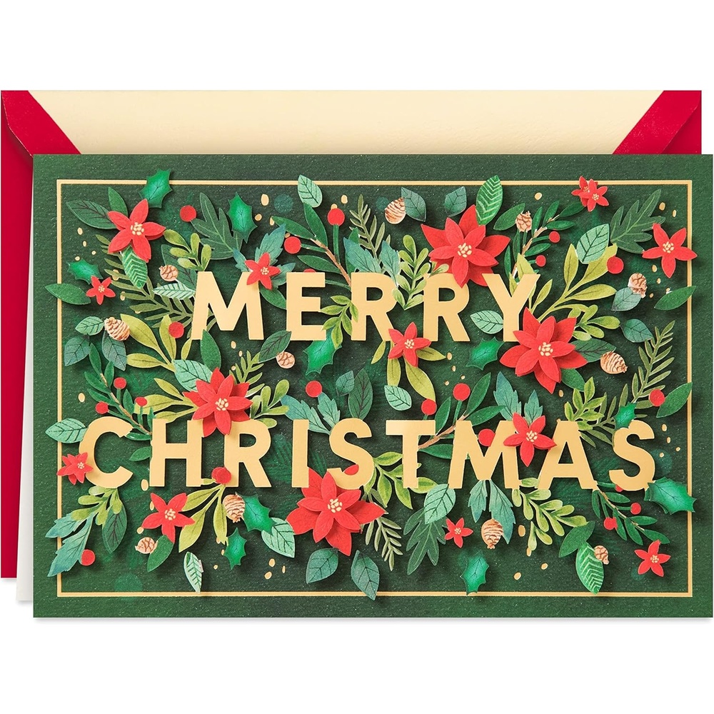image:imageHallmark Signature Christmas Card Floral Merry ChristmasMerry Christmas Floral