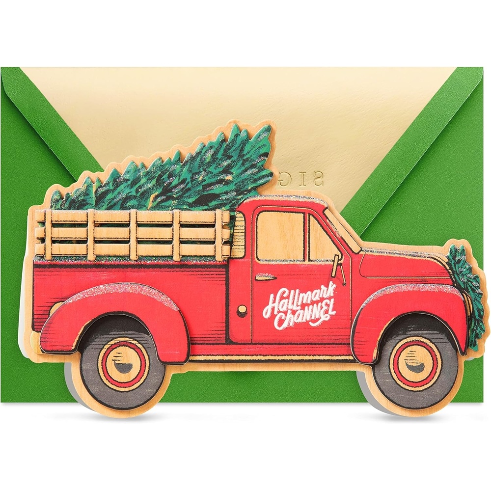 image:imageHallmark Signature Christmas Card Red TruckHallmark Channel  Vintage Red Truck