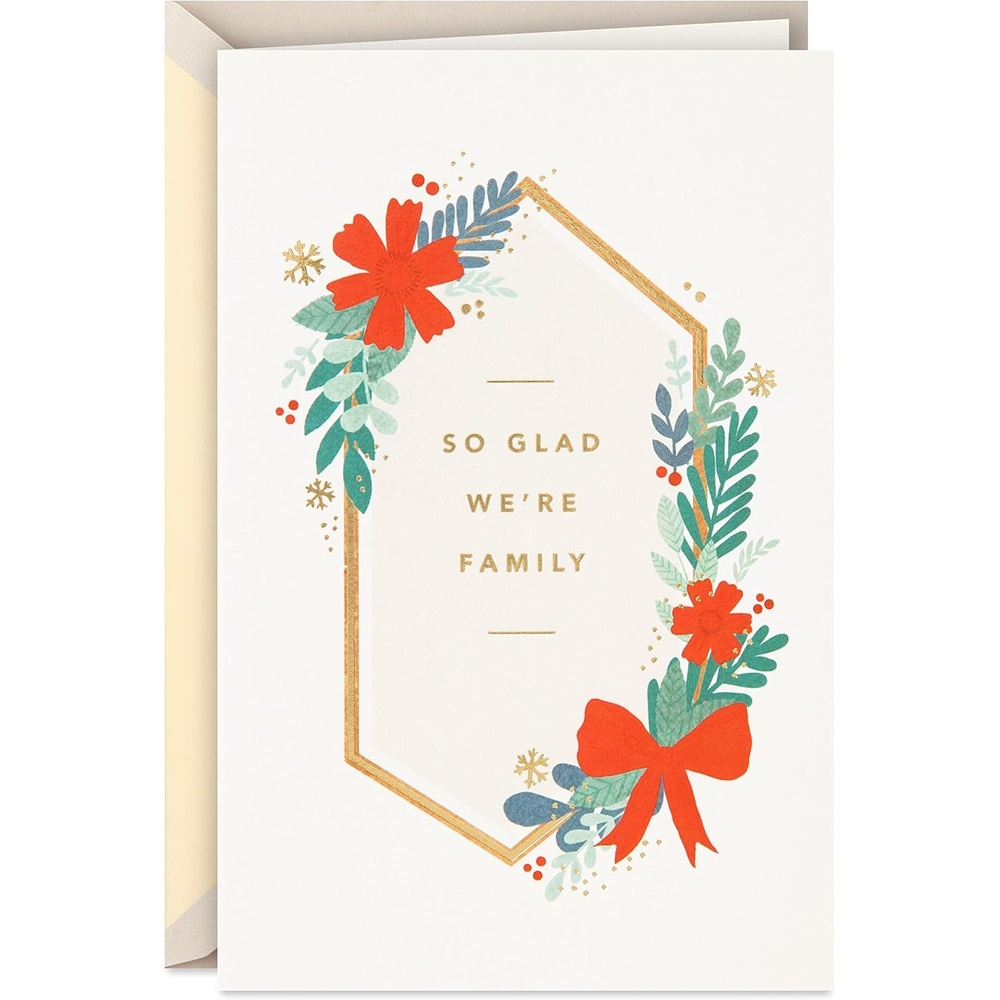 image:imageHallmark Signature Christmas Card for Family So Glad Were FamilyWreath  So Glad Were Family