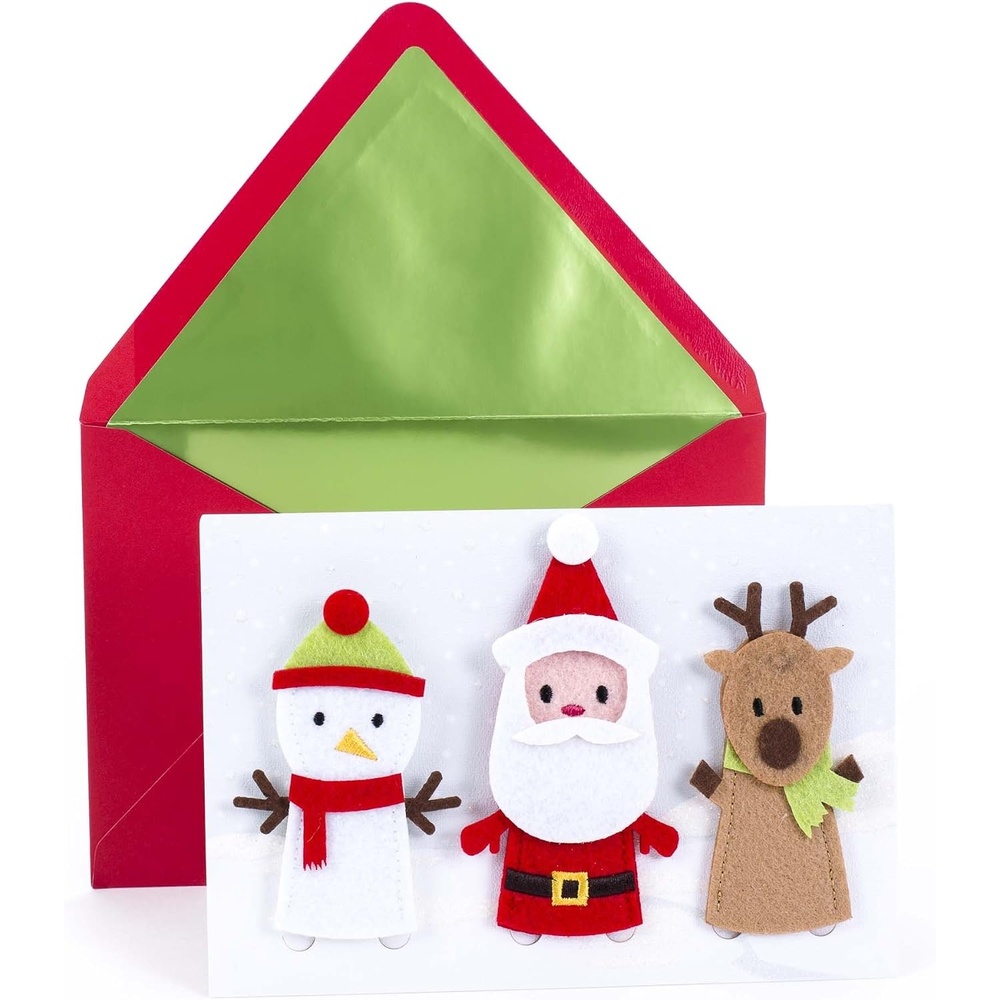 image:imageHallmark Signature Christmas Card for Kid Removable Finger Puppets