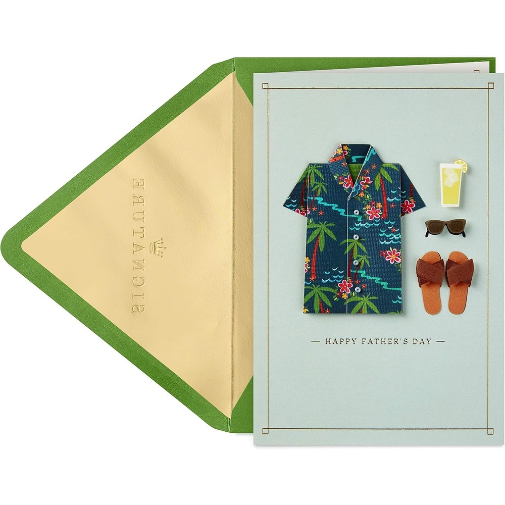image:imageHallmark Signature Displayable Easter Card Accordion Fold Pop Up Flowers and BunniesHawaiian Shirt