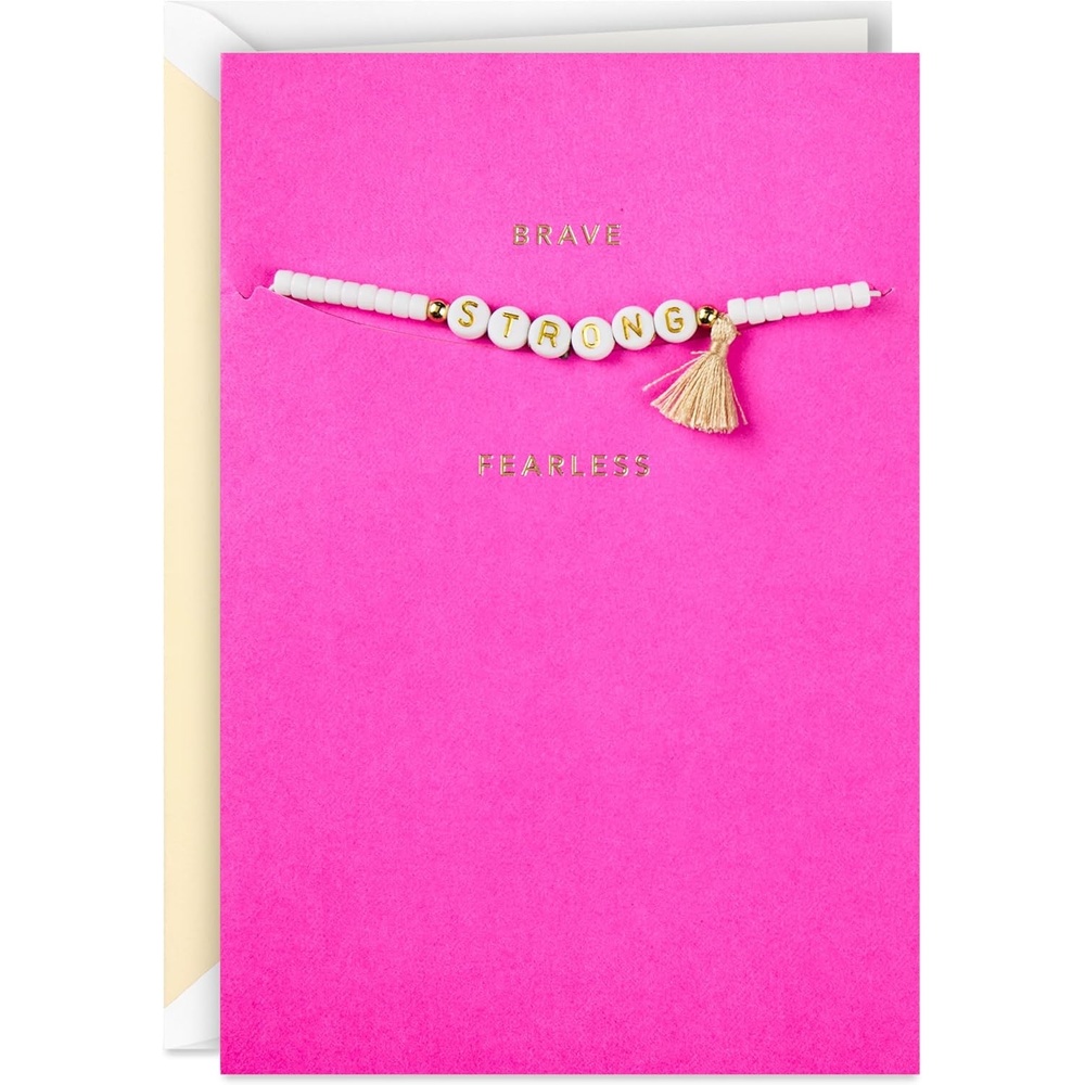 image:imageHallmark Signature Friendship Bracelet Card Brave Love Fearless for Birthday Galentines Day Graduation