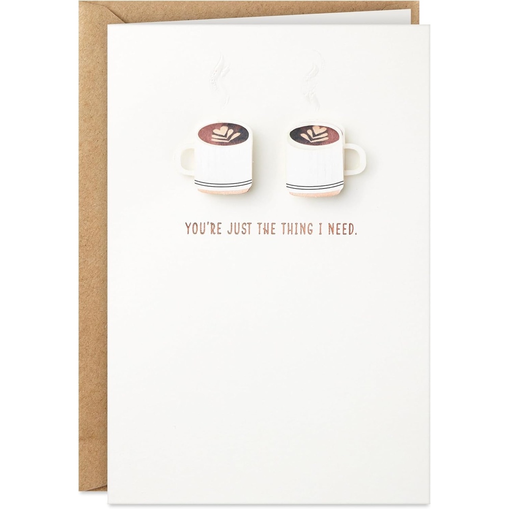 image:imageHallmark Signature Love Card Lets Go Everywhere Together for Anniversary Romantic Birthday Sweetest DaySo Happy I Have You  Coffee
