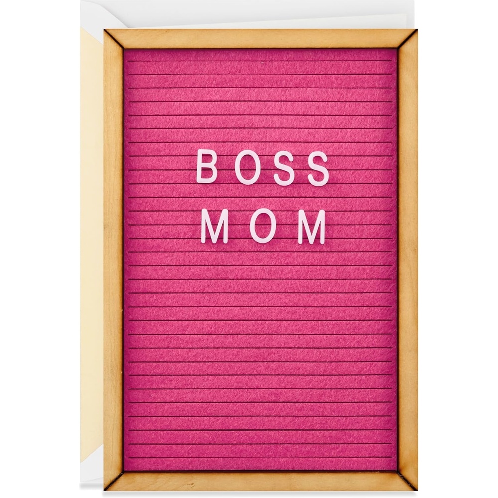 image:imageHallmark Signature Mothers Day Card Boss Mom Felt LetterboardBoss Mom Felt Letterboard